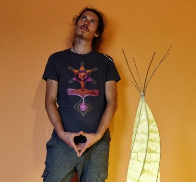 Merkaba Energetic T-shirt / Organic Cotton / Wearable Art